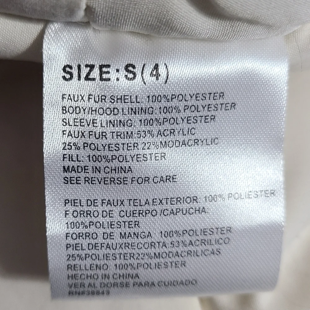 Rothschild Faux Fur Dress Coat Size‎ S 4